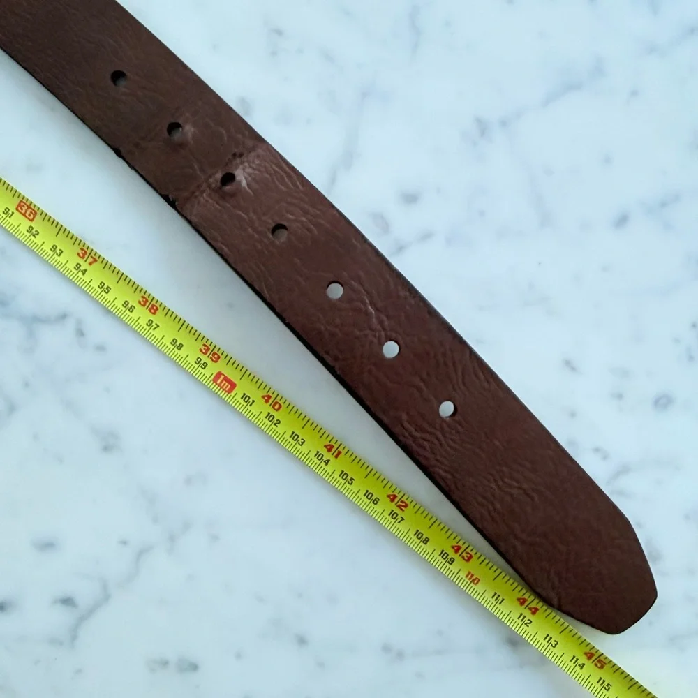 Levi's Reversible Belt Brown Black Silver Buckle Mens Size L 38 - 40